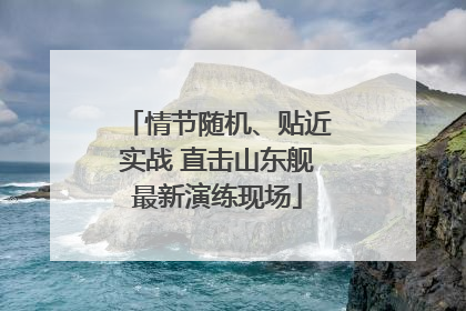 情节随机、贴近实战 直击山东舰最新演练现场