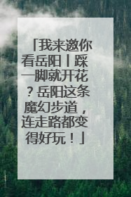 我来邀你看岳阳丨踩一脚就开花？岳阳这条魔幻步道，连走路都变得好玩！