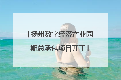 扬州数字经济产业园一期总承包项目开工