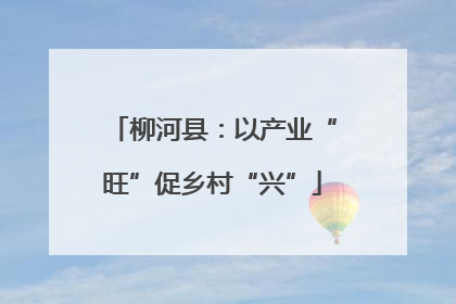 柳河县：以产业“旺”促乡村“兴”