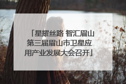 星耀丝路 智汇眉山 第三届眉山市卫星应用产业发展大会召开