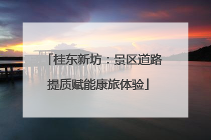桂东新坊：景区道路提质赋能康旅体验