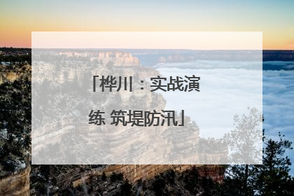 桦川：实战演练 筑堤防汛