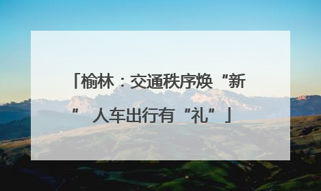 榆林：交通秩序焕“新” 人车出行有“礼”