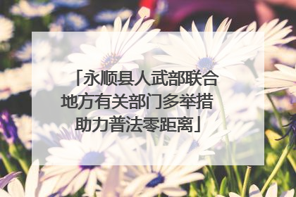 永顺县人武部联合地方有关部门多举措助力普法零距离