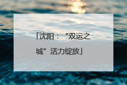 沈阳：“双运之城”活力绽放