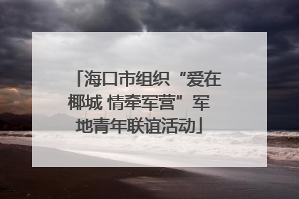 海口市组织“爱在椰城 情牵军营”军地青年联谊活动
