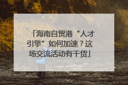 海南自贸港“人才引擎”如何加速？这场交流活动有干货