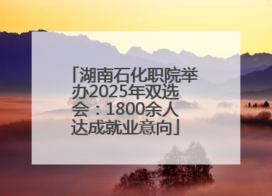 湖南石化职院举办2025年双选会：1800余人达成就业意向