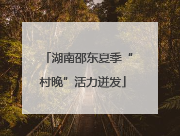 湖南邵东夏季“村晚”活力迸发