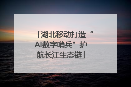 湖北移动打造“AI数字哨兵”护航长江生态链