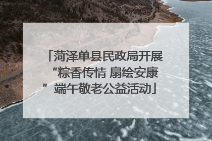 菏泽单县民政局开展“粽香传情 扇绘安康”端午敬老公益活动