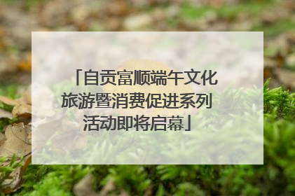自贡富顺端午文化旅游暨消费促进系列活动即将启幕
