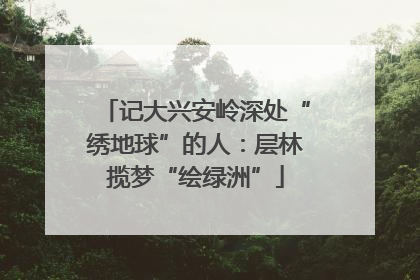 记大兴安岭深处“绣地球”的人：层林揽梦“绘绿洲”