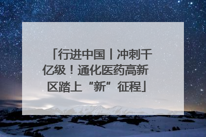 行进中国丨冲刺千亿级！通化医药高新区踏上“新”征程