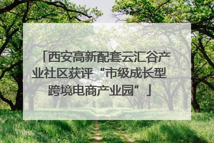 西安高新配套云汇谷产业社区获评“市级成长型跨境电商产业园”