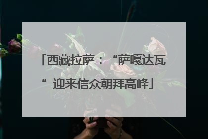 西藏拉萨：“萨嘎达瓦”迎来信众朝拜高峰