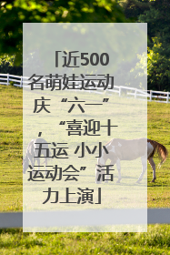 近500名萌娃运动庆“六一”，“喜迎十五运 小小运动会”活力上演