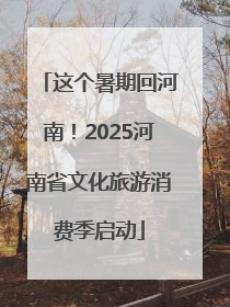 这个暑期回河南！2025河南省文化旅游消费季启动