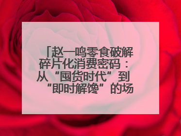赵一鸣零食破解碎片化消费密码：从“囤货时代”到“即时解馋”的场景革新