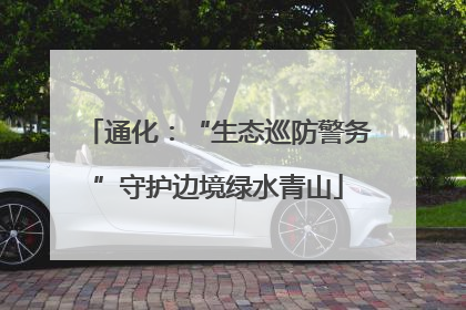 通化：“生态巡防警务”守护边境绿水青山