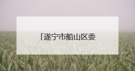 遂宁市船山区委书记段勇接受纪律审查和监察调查