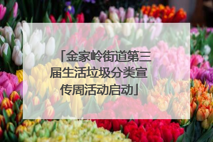 金家岭街道第三届生活垃圾分类宣传周活动启动