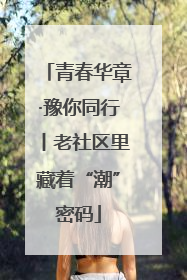 青春华章·豫你同行丨老社区里藏着“潮”密码