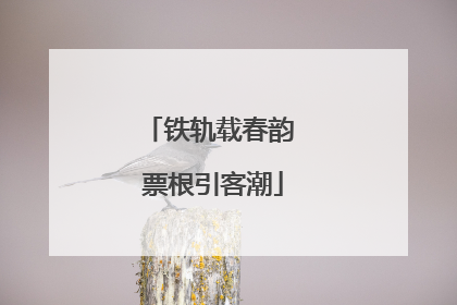 铁轨载春韵 票根引客潮