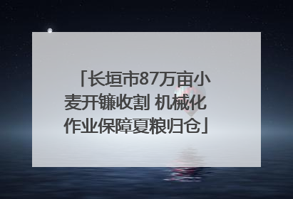 长垣市87万亩小麦开镰收割 机械化作业保障夏粮归仓