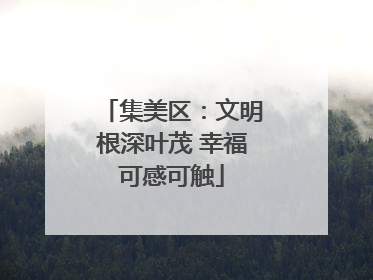 集美区：文明根深叶茂 幸福可感可触