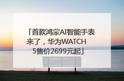 首款鸿蒙AI智能手表来了，华为WATCH 5售价2699元起