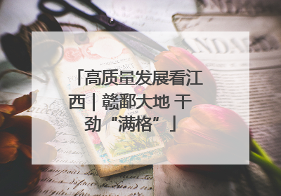 高质量发展看江西｜赣鄱大地 干劲“满格”