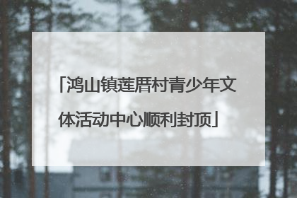 鸿山镇莲厝村青少年文体活动中心顺利封顶