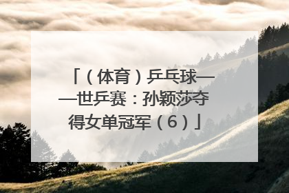 （体育）乒乓球——世乒赛：孙颖莎夺得女单冠军（6）