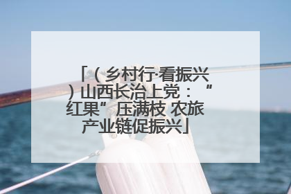 （乡村行·看振兴）山西长治上党：“红果”压满枝 农旅产业链促振兴