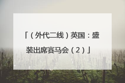 （外代二线）英国：盛装出席赛马会（2）