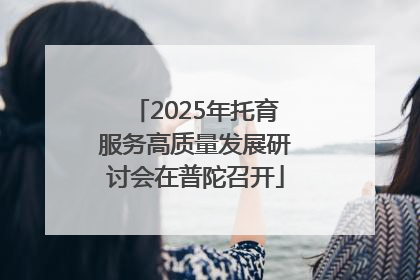2025年托育服务高质量发展研讨会在普陀召开