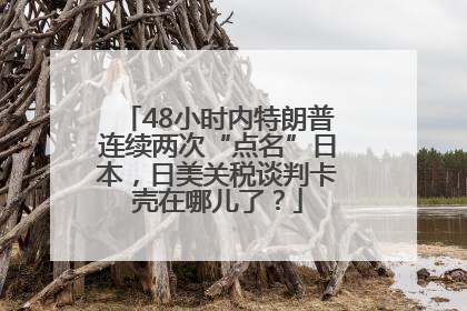 48小时内特朗普连续两次“点名”日本，日美关税谈判卡壳在哪儿了？