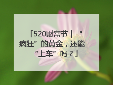 520财富节｜“疯狂”的黄金，还能“上车”吗？