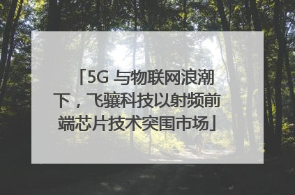 5G 与物联网浪潮下，飞骧科技以射频前端芯片技术突围市场