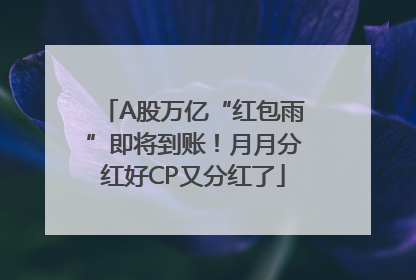 A股万亿“红包雨”即将到账！月月分红好CP又分红了